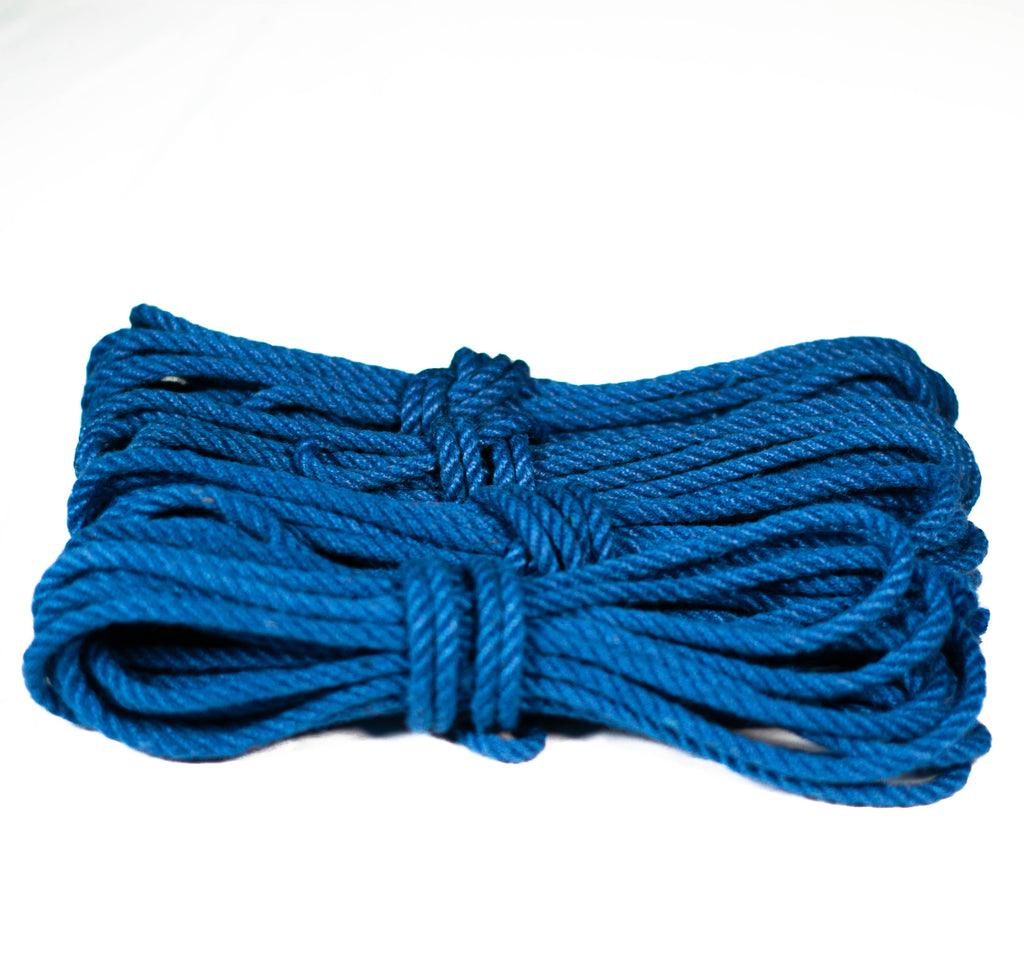 Coloured jute rope · 5mm double-ply (treated)