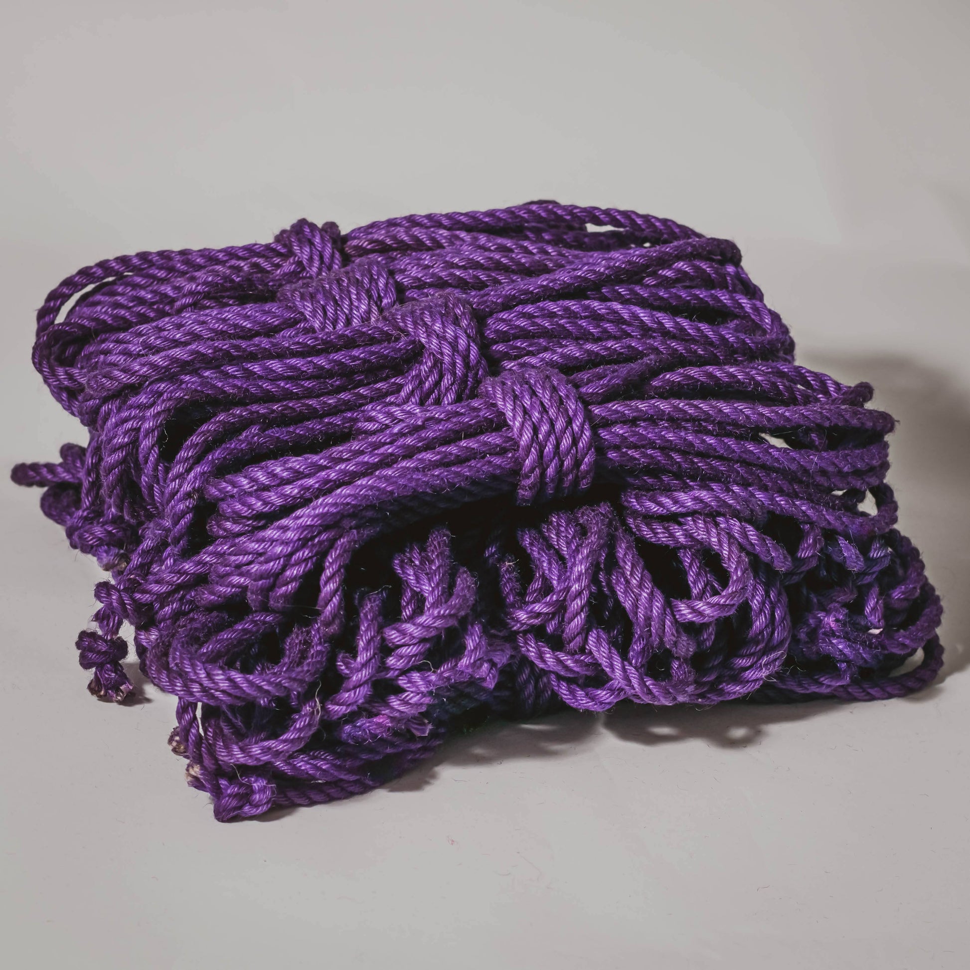 Purple jute rope (treated, 6mm) Shibari Rope Bundle of 12 